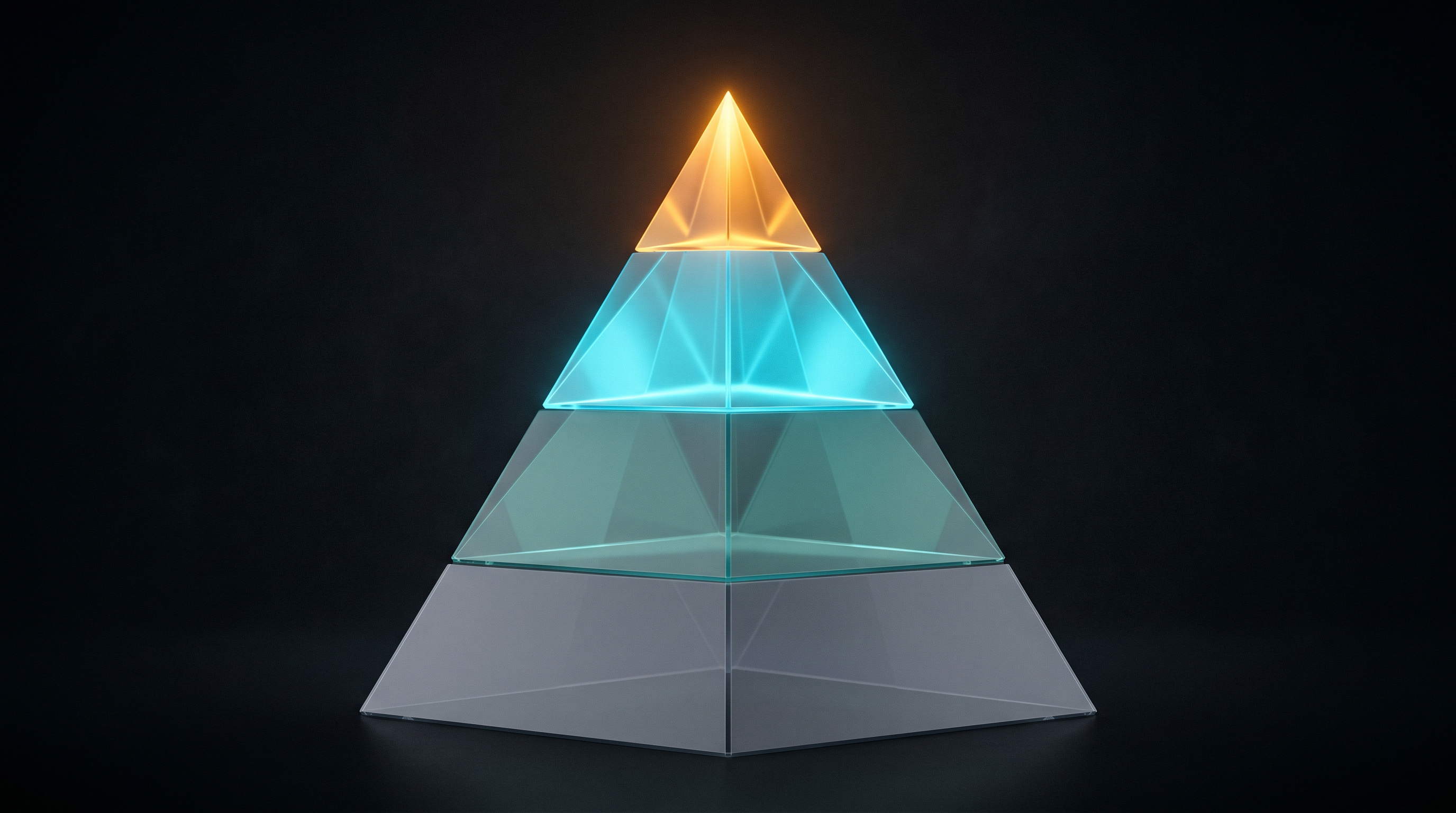 Descriptor hierarchy — broad mood words at the base narrowing to specific timbre and texture descriptors at the top